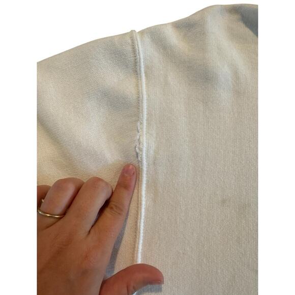 Disney Mickey Mouse Hoodie Adult Medium White Pullover Sweatshirt Graphic Print - Picture 5 of 8